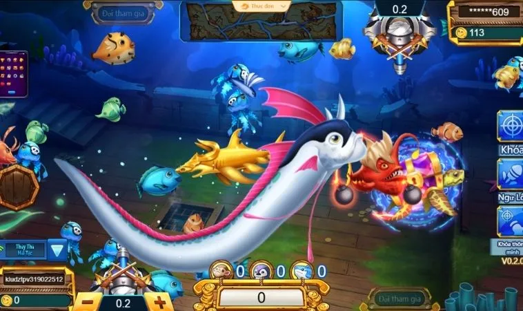 Giao diện chơi Bắn Cá Vua Hải Tặc tại TK88