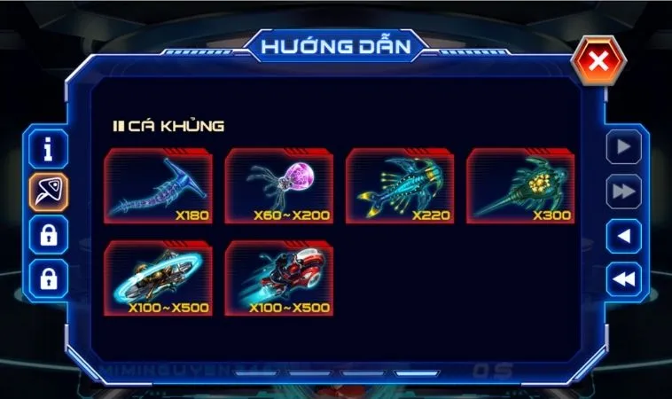 Các sinh vật trong game Bắn Cá Men In Black TK88