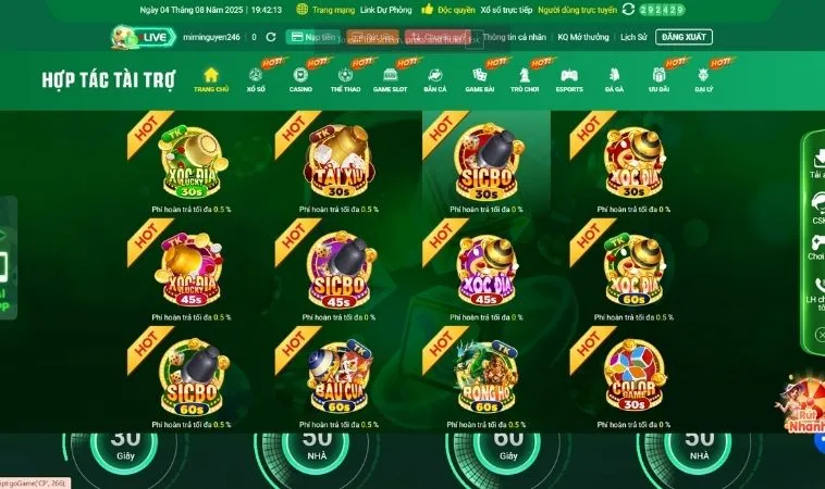 Đa dạng các thể loại game hấp dẫn để trải nghiệm tại nhà cái TK88