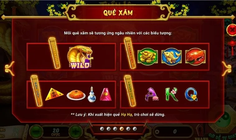 Khám Phá Cách Chơi Nổ Hũ Xin Xăm Tại TK88 Với Cơ Chế May Mắn Và Phần Thưởng Lớn 2 Quẻ xăm trong game Nổ Hũ Xin Xăm Tại TK88